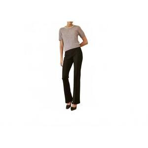 NEW CLARA SUNWOO albee ponte bootcut pant in black